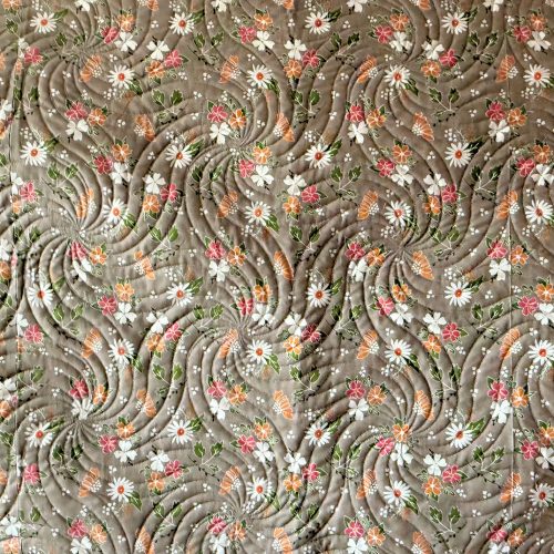 Backing of Terry's quilt of memories