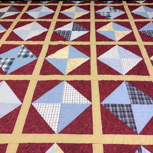 Bonnie's throw with her favorite colors