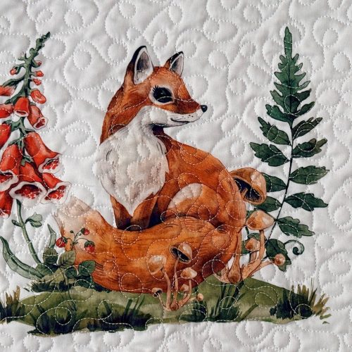 Closeup up 2 of one block of wall hanging