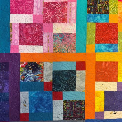 Close up of Cheryl's peace quilt